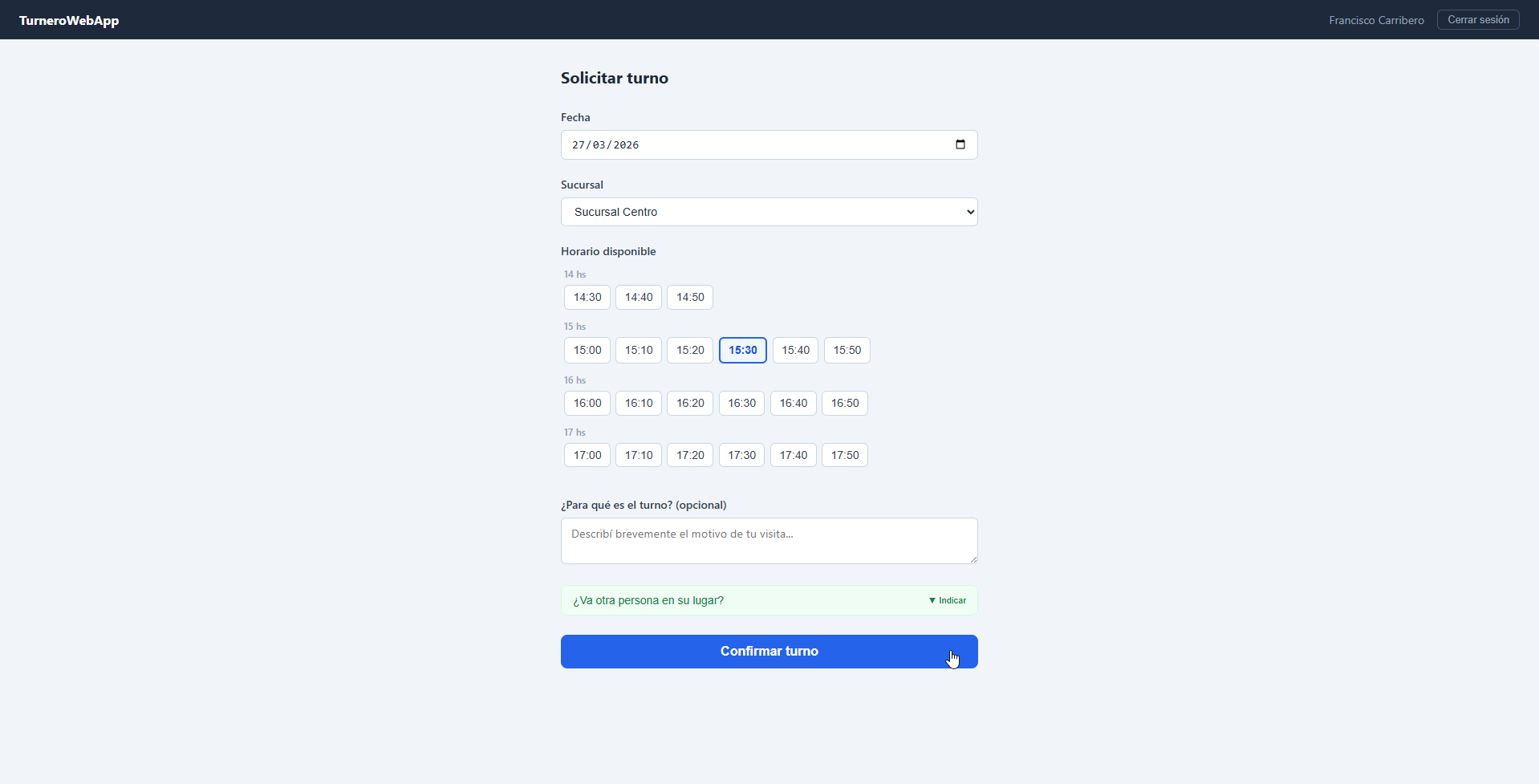 Screenshot 3 de TurnosWeb
